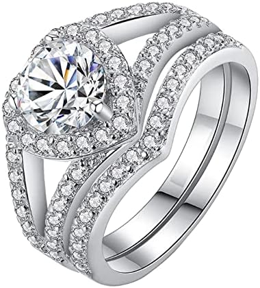 2023 אביזרים חדשים אירוסין סט ליידי זירקוניה אופנה טבעת יצירתי טבעת טבעת טבעות לבת שלי טבעת להתפלל על
