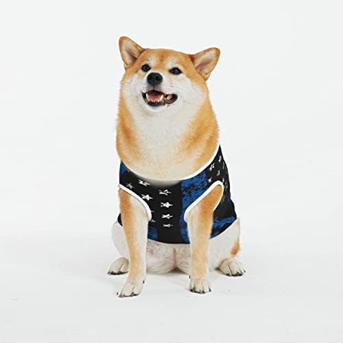 חולצות חיית מחמד כותנה דקיקות-קו-קו-משטרה-חיים תלבושות כלבלב כלב חתול פיג'מה כלב רך אופן סרבלים מחמד