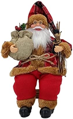קישוטים לחג המולד של פיפוד סנטה קלאוס פסלון איור חג המולד קישוט תלייה קישוט עץ חג המולד בובת סנטה קלאוס