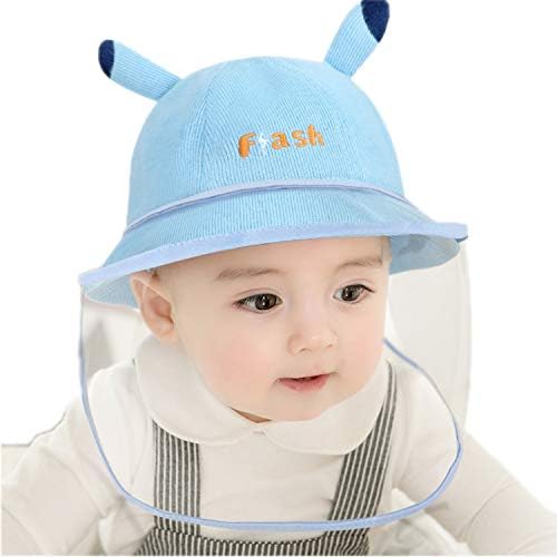 ילדים Sunhat Fisherman HAT כובע לתינוק מגן על הגנה על אף וסיום פה מתכוונן מתקפל