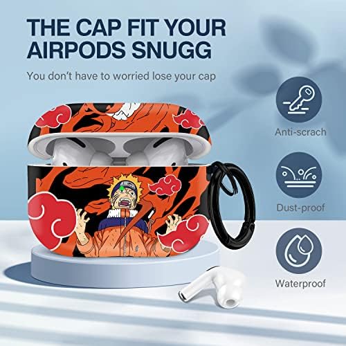 Maxjoy Airpods Pro Pro Decureth Case, Cartoon Cartoon Anime Design Series Apple AirPod Pro 2 Cover Case