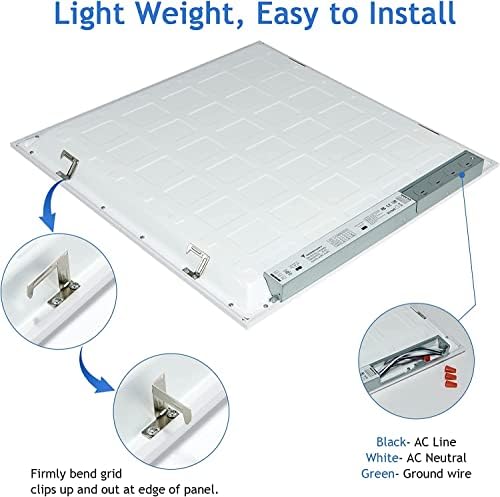 Cycevsun 2x2 LED LED LIGHT FLANEL LIGHT, DROP תאורת תקרה 3 צבע טמפ 'ניתן לבחירה ו- 0-10V לעומק, 20W/30W/40W