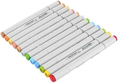 Yosoo finecolour ef101 סט אמן סט צבעוני עט עט עט מנגה צבע גרפי + תיק אחסון לכיס לסטודנטים או סטודנטים