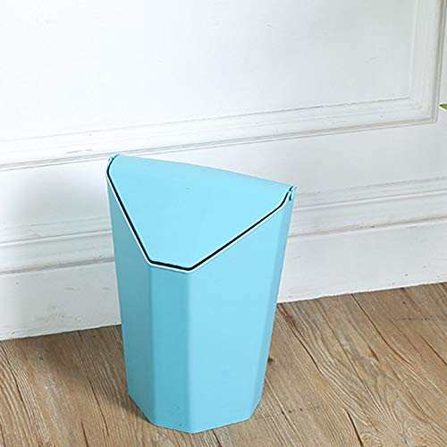 אשפה Zukeeljt יכולה ניתן למקם את האשפה על שולחן העבודה של צורת החומר הזוויתית של חומר ה- PP של פח האשפה