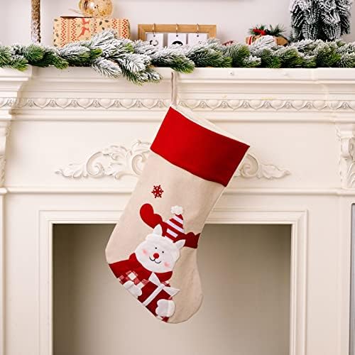 גרבי גרביים גדולים גרבי ממתקים קישוטים לחג המולד קישוטי מסיבת חג המולד ביתי קישוטי כדורי חג המולד זכוכית
