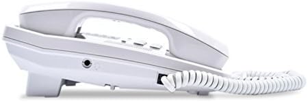 Panasonic KX-TS108W טלפון כבל עם שעון, לבן