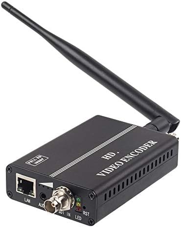 Haiweyetech has-101m Mini H.264 מקודד SDI אלחוטי Full HD 1080p תומך מקודד סטרימינג חי SRT RTSP RTMP