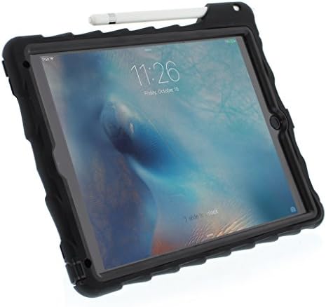 מקרי הגומדרופ עמדת עמדת Apple iPad Pro 9.7 A1673, A1674, A1675 טאבלט מחוספס מארז זעזוע סופג כיסוי, שחור