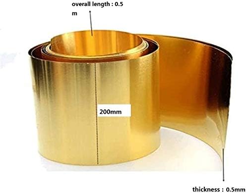 צלחת פליז אמקי 0. 5 מ מ איקס 200 מ מ איקס 0. לוח מתכת דק בגודל 5 מ ' ביריעת נחושת פליז לעיבוד מתכת רדיד