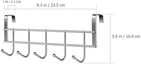 Ipetboom 1 pc מפלדת אל חלד מגבת וו קיר רכוב על מגבת מגבת קולב עם 5 ווים קולב מעיל קיר מודרני קולב לכניסה