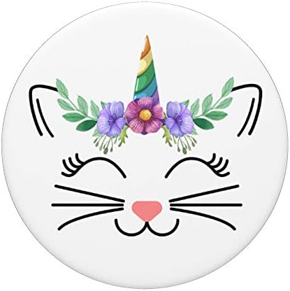 נערות חד קרן חתול נשים קיטיקורן טלפון אחיזה - חובבי החתולים פופגריפ: אחיזה ניתנת להחלפה לטלפונים וטאבלטים