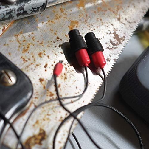 Plugfones Protector VL אוזניות שמע, אטמי אוזניים תואמים OSHA עם צליל, שחור ואדום