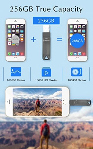 256 ג'יגה-בתים-מקל-for-iphone, Apple MFI Cetified USB כונן הבזק לכונן אגודל iPhone, מקל זיכרון iPhone