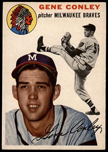 1954 Topps 59 Gene Conley Milwaukee Braves Ex Braves