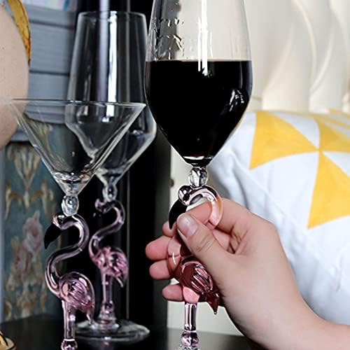 1 pc זכוכית מרטיני פלמינגו זכוכית יין כוס קוקטייל קריסטל, כוס קוקטייל 3.5oz קוקטייל אלגנט