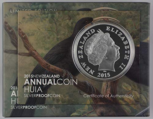 2015 NZ כסף מטבע הוכחה של 5 $ - HUIA 5 $ BANK RESECTURE BANK של ניו זילנד