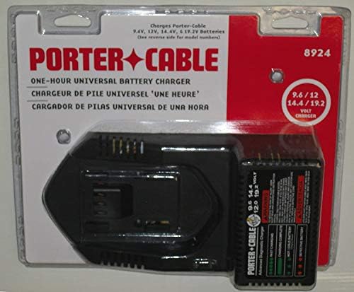 Porter-Cable 8924 אוניברסלי 9.6 וולט ל -19.2 וולט סגנון סגנון שעה מטען סוללה