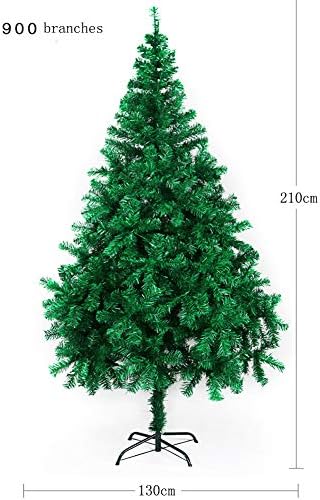 עץ חג המולד המלאכותי של Caixin מעוטר מראש, עץ אשוח צירים פרימיום, קישוט נופש של הרכבה קלה מתכת מתכת