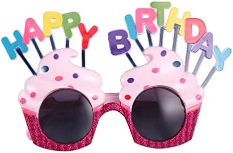 2 זוגות של שמנת מתוקה עוגת יום הולדת כוסות בצורת משקפיים משקו