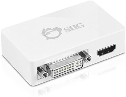SIIG USB 3.0 ל- HDMI/DVI מתאם צג כפול, 1920x1080p ו- 2048x1152, מתאם גרפי הווידיאו התואם ל- DisplayLink