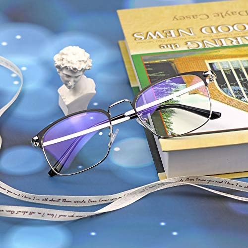מסגרת סגסוגת עגולה של Lifeart משקפי ראייה אור כחולים חוסמים משקפי קריאה של משקפי משקפיים+3.75 הגדלה