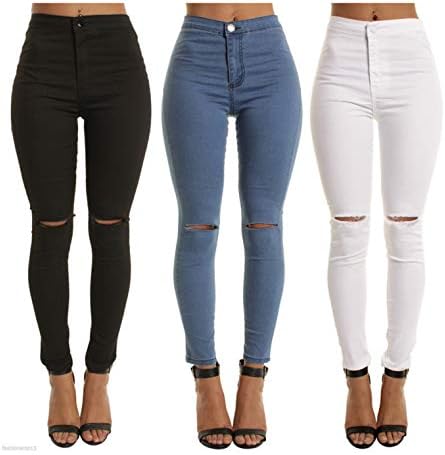 מכנסי ג 'ינס מכנסי ג' ינס צמודים לנשים