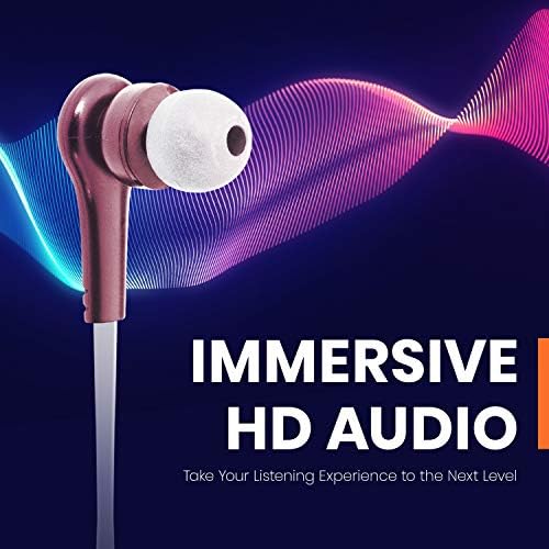 Helix Audioflex אוזניות אלחוטיות, 5.0 אוזניות Bluetooth, בס משופרת, בקרות מסלול מובנות ומיקרופון לשיחה