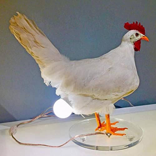 Ycrctc מיסוי פסגת ביצת עוף מנורת שרף מנורת שולחן תרנגול, אורות קת עוף פסחא קנגולת פסח