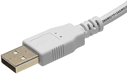 USB 2.0 זכר להרחבה נקבה 28/24AWG כבל לבן מצופה זהב, 6 רגל