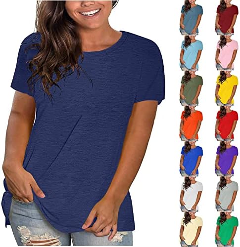 נשים בקיץ צבע אחיד חולצות T אופנה קלאס