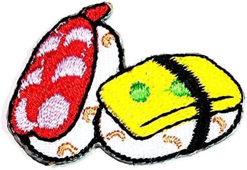 מיני סושי חמוד תיקוני מדבקת אמנויות סושי מזון קריקטורה תיקון סימן סמל תלבושות חולצה מעילי ג ' ינס כובעי