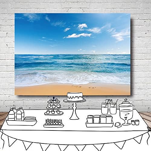 יונגקיאן קיץ הוואי ים חוף צילום תפאורות 82 * 60 ב כחול שמיים אוקיינוס תמונה רקע מסיבת חתונת קישוט רקע