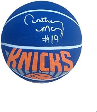 אנתוני מייסון חתם על לוגו לוגו של ניו יורק ניקס JSA - כדורסל חתימה