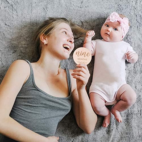 תינוק ילד מתנות 1 סט של תינוק חודשי מיילסטון סמן דיסקים תינוק לידה חודש כרטיסי להנציח מיילסטון כרטיסי