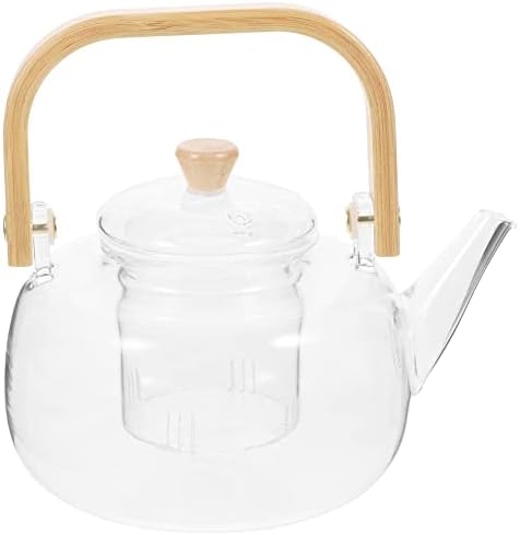 תנור לוקסיני מכין קומקום תה תה עלה רופף סיר תלול יותר תה נייד תה קומקום זכוכית תה.