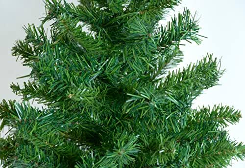 עץ חג המולד של אורן אורן בן 18 אינץ 'עץ חג המולד בביסה עטופה