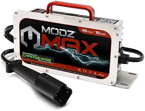 MODZ MAX48 15 AMP מטען עגלת גולף תואם ל- Yamaha G29 Drive & Drive2 48 דגמי וולט