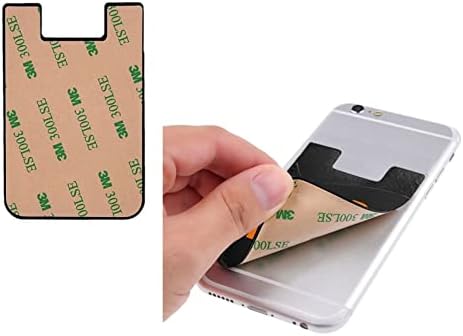TEESOBUNNY ארנק טלפון מחזיק כרטיסי טלפון מותאם אישית, הוסף את לוגו הטקסט שלך לוגו טקסט דבק דבק אשראי