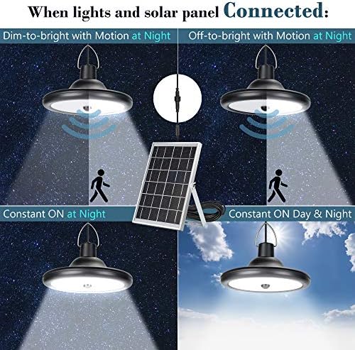 סולארי סולארי סכך קליל חיישן תנועה אור תליון סולארי אור מקורה חיצוני חיצוני מנורה סככה תלויה עם שלט