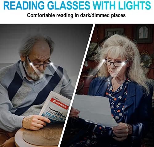 משקפי קריאה אופטיים גאות עם אורות בהיר הוביל קוראי אור כחול חסימת אנטי לחץ בעיניים