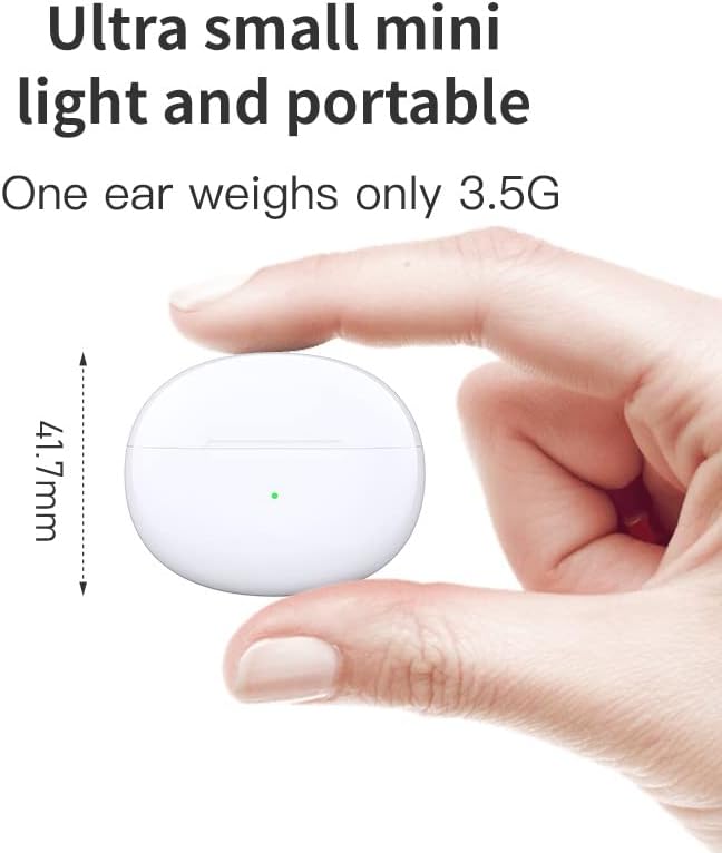 אוזניות אלחוטיות של אמהקה לטלפונים של iOS ואנדרואיד, Bluetooth 5.2+ENC אוזניות עם אוזניות עם בס נוסף,
