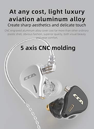מוניטור Hifi בתוך האוזן, CCA CS16 IEM אוזניות/אוזניות/אוזניות 8 יחידות BA לכל צד, קליפת סגסוגת אלומיניום