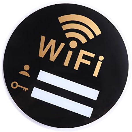 מדבקות משרדיות מעודנות WiFi אקרילי שלט קיר שימושי מדבקת קיר תזכורת אקרילית סיסמת wifi פרטית תזכורת אקרילית