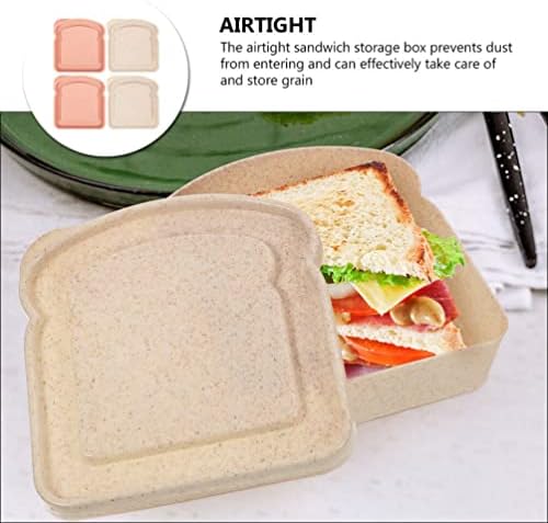 המוטון 4 יחידות נייד כריך לחם אחסון קופסות קינוח אחסון מקרי יומי להשתמש מזון מכולות