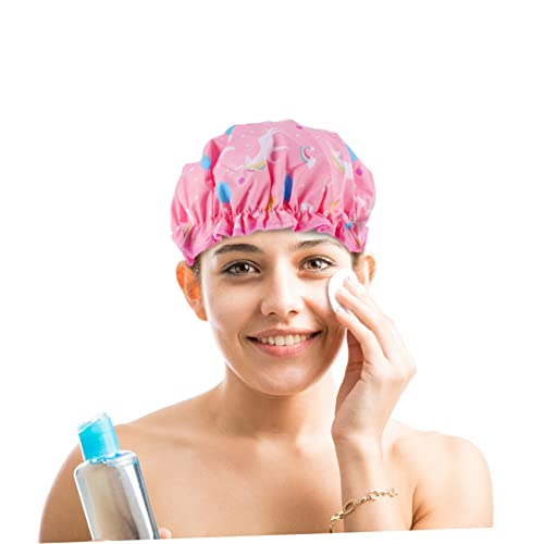 DOITOOL 2PCS כפפה כפולה של מכסה מקלחת כפולה סאטן שינה מכסה מקלחת גדולה לנשים כובע שיער חד פעמי כובעים