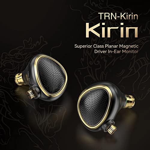 VXWK TRN KIRIN באוזניות צג אוזניות IEM אוזניות 14.5 ממ נהג מגנטי מישורי כבל QDC כבלים הניתנים לניתוח