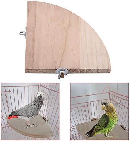 ציפור פלטפורמה, עץ מאוורר צורת מקפצה ציפור מוט לעמוד משחקים כלוב אביזרי עבור תוכי אוגר קטן חיות תרגיל