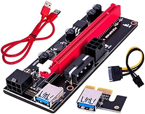 מחברים 1 pc הכי חדש Ver009 USB 3.0 PCI -E Riser ver 009S Express 1x 4x 8x 16x מאריך מתאם מארח כרטיס