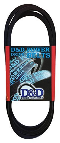D&D Powerdrive 3x697 דייטון חגורת החלפת ייצור חשמל, A/4L, 1 רצועה, אורך 28 אינץ ', גומי