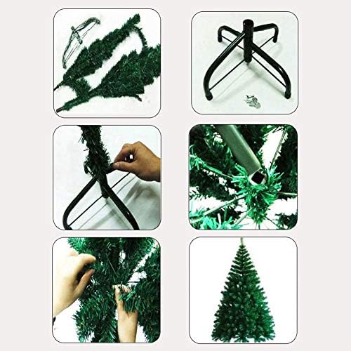 עץ חג המולד המלאכותי המלאכותי של Caixin ריאליסטי, קישוט לחג המולד של אמצעי לחג המולד של צירים עמיד בפני